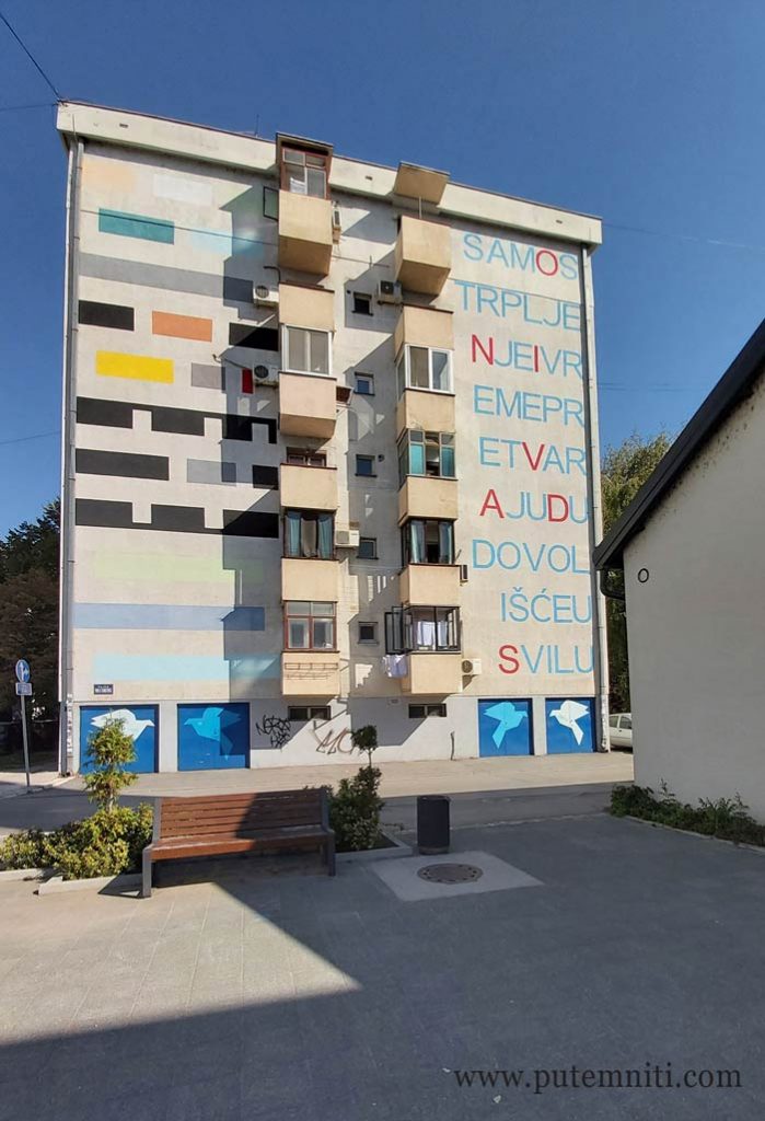 Mural posvećen svili