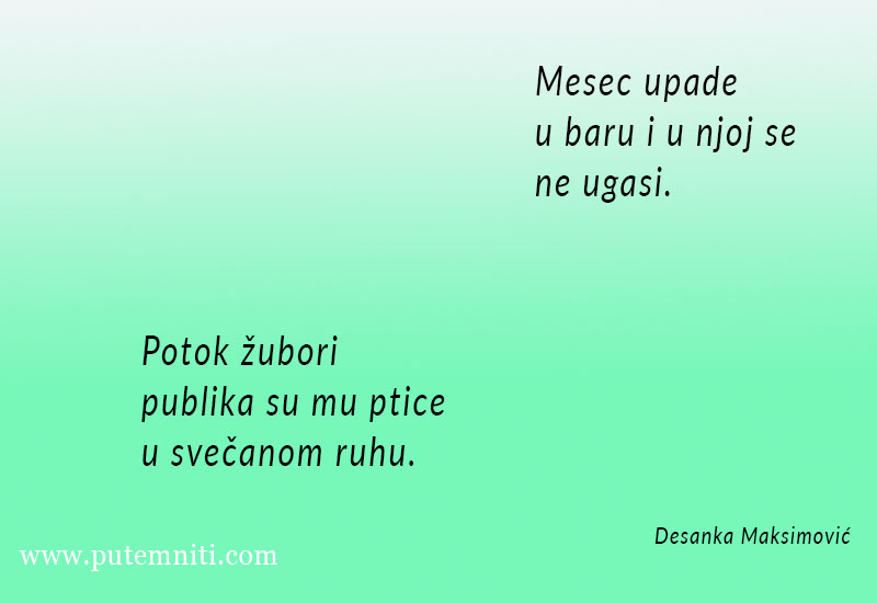 Haiku, Desanka Maksimović