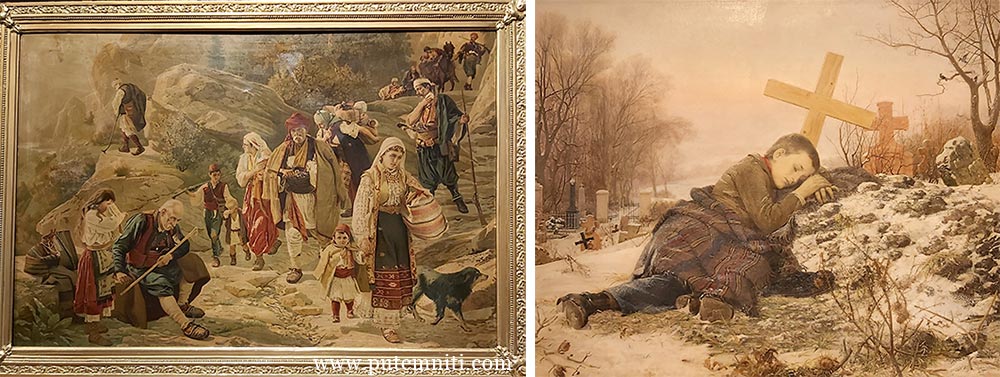 Uros Predic slike: Hercegovacki begunci i Siroce na majcinom grobu
