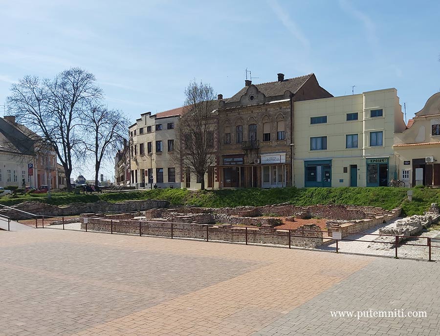 Iskopine na Žitnom trgu u Sremskoj Mitrovici