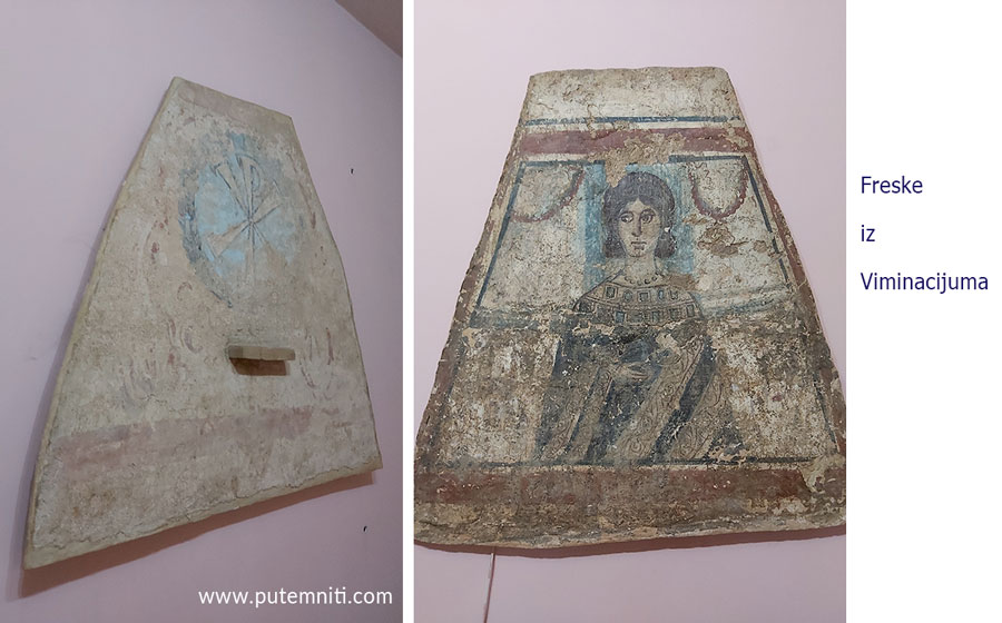 Freske iz Viminacijuma - Divina i Hristov monogram